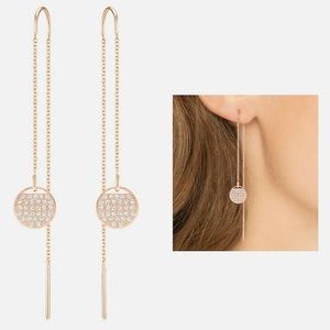 BNWT Swarovski Ginger Chain Pierced Earrings